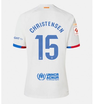 Barcelona Andreas Christensen #15 Segunda Equipación 2023-24 Manga Corta